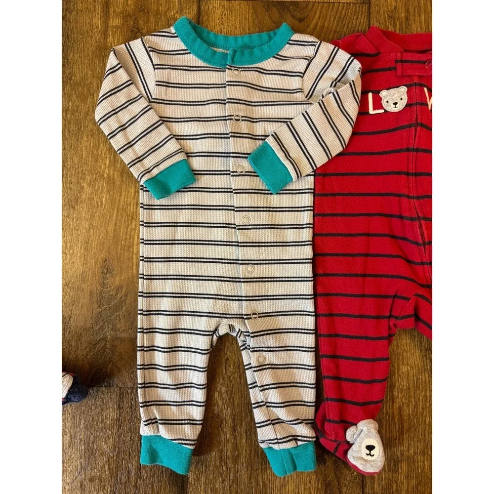 Carters Baby Boy 6 Months Footed Sleepers Pajamas Outfits Clothes‎ Lot Bundle